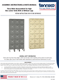 Triple Wide Box Lockers Unassembled (1110223)